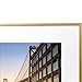 Frametory, 12x12 Aluminum Picture Frame - 12 x 12 Gold Frame with Removable Mat for 8 x 8 Photo - 12 by 12 Durable Metal Frame with Real Glass - Sawtooth Hanger for Easy Wall Display - 1 Pack