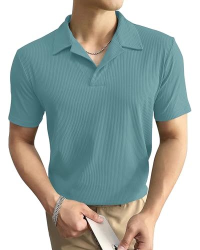 Image of I ENTERPRISE Cotton Blend Regular Fit Round Spread Collar Solid Short Sleeve T-Shirt for Men & Boys