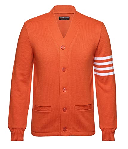 Stewart & Strauss Original American Style Cardigan Varsity Letter Sweaters Since 1977 (33 Team Colors) XXS to 6XL