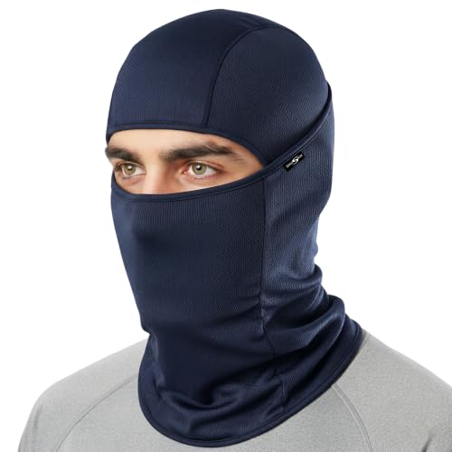 Image of Kingsway Balaclava Face Mask for Bikers - UPF 50+ UV & Dust Protection | Full Face Mask for Men & Women | Premium Riceknit Helmet Liner