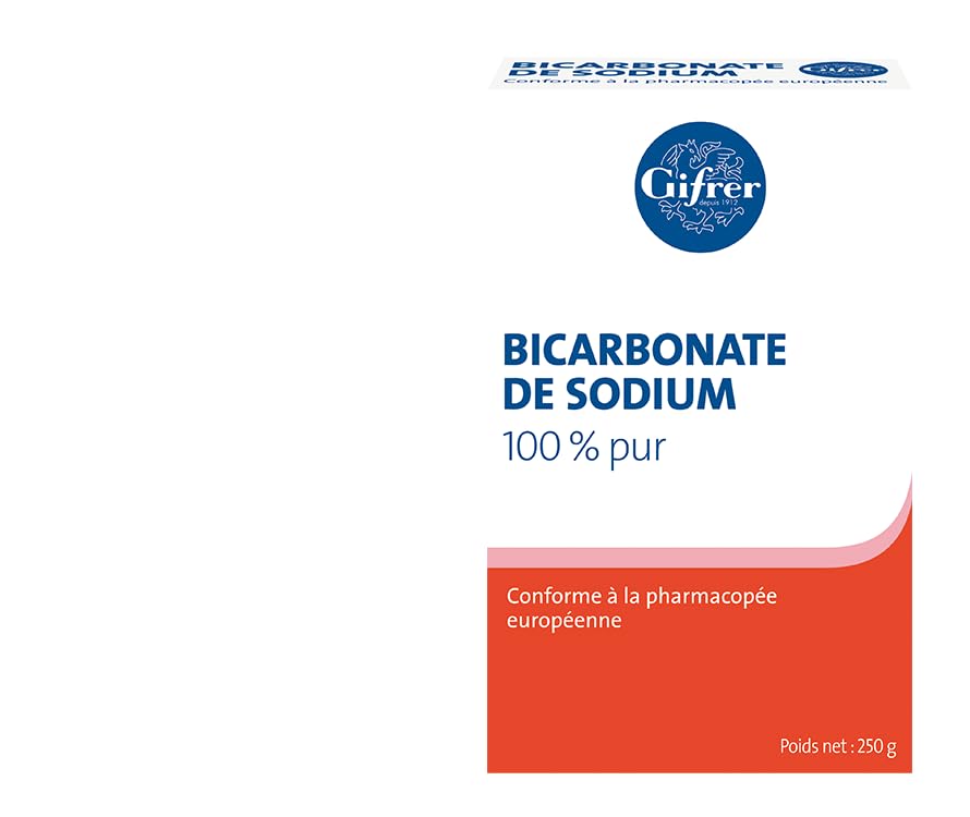 GIFRER Barbonato de sodio de calidad farmacéutica, 100 % puro, lote de 3 x 250 g