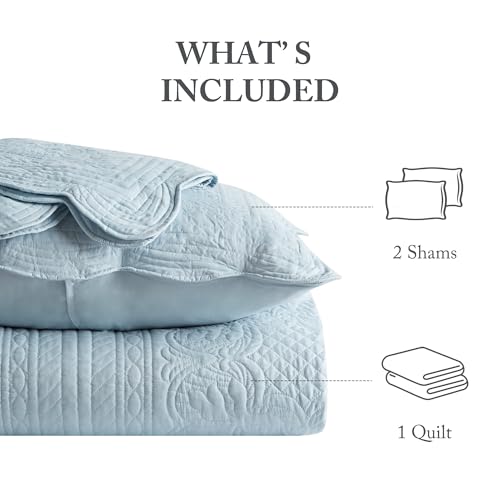 Image of Madison Park Cottage Cotton Coverlet Set, 3-Piece King /Cal King Quilt Set