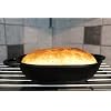 Crucible Cookware Cast Iron Bread Pan with Lid (Pre-Seasoned) with Loop Handles Oven Safe Form for Baking and Cooking, Artisan Bread Kit - Loaf Pan