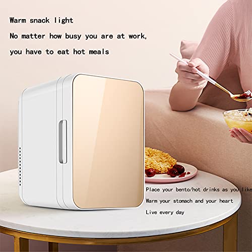 Mini koelkast, DC 12V / 24V, 8L draagbare gekoelde en geïsoleerde kleine koelkast, mini-auto koelkast, geschikt voor moedermelk/cosmetica/voedsel/medicijnen,Zilver - Afbeelding 8