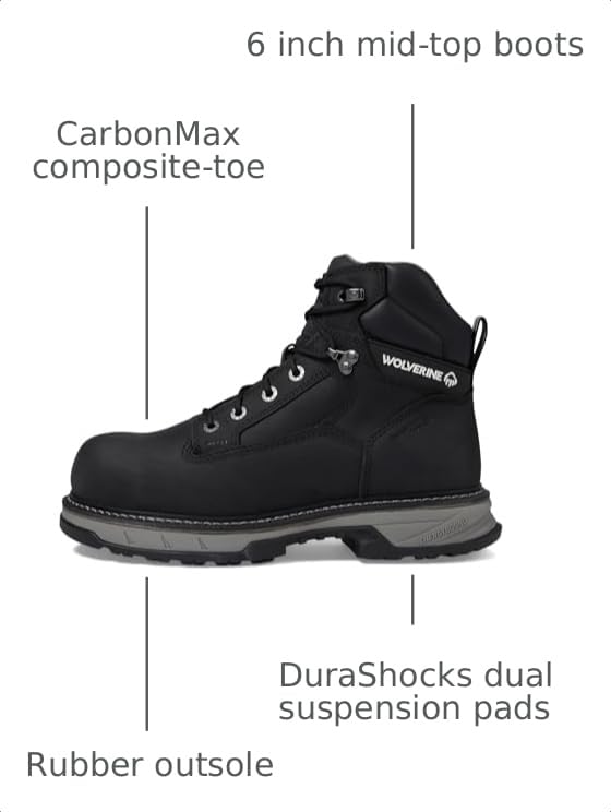 Image of Wolverine Reforce 6 inch Waterproof Composite Toe