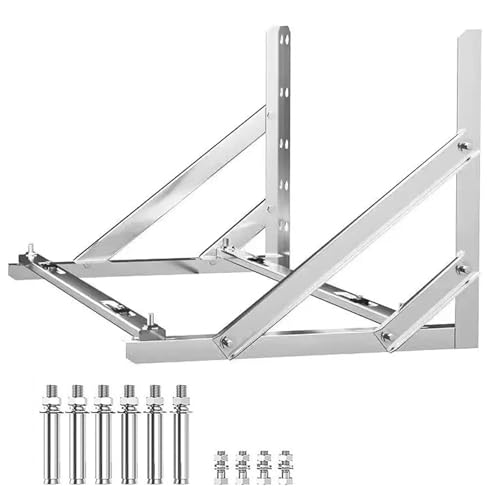 Support de climatiseur mural inox premium à double traverse de charge 450kg