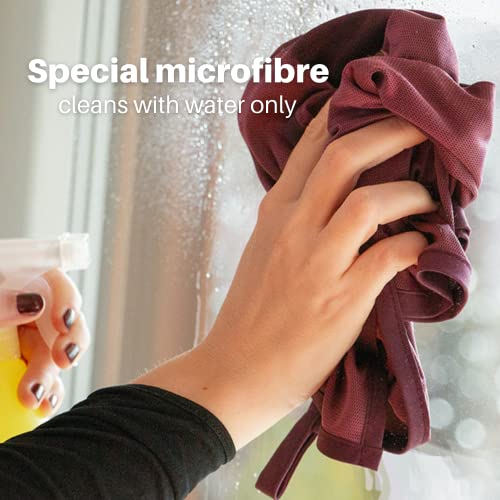 Chiffon de nettoyage antibactérien à haute absorption et microfibre verre pour un séchage net