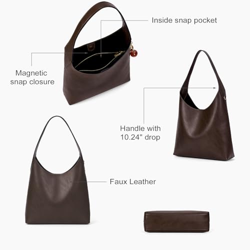 Hobo Bags For Women Vegan Leather Shoulder Bag Tote For Women Medium Slouchy Designer Handbags Purses Fall Fashion4
