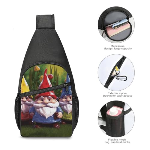 Bolso cruzado deportivo de nylon para adultos miniatura 5