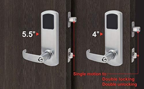 Prodigy SmartLock MaxSecure Interconnect Commercial Grade Lock with RFID Keyless Entry (Left Hand 4", Satin Chrome)