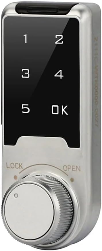 Combination Door Security Slide Latch Lock Zinc Alloy Electronic Lock For Cabinet Doors Designed For Gym Lockers Mobile Phone Storage And Sauna Areas(20mm)