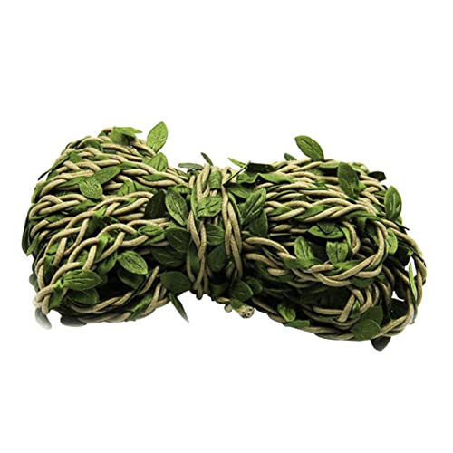 Veemoon Vine Decor Embellishments for Crafting Christmas Decor Leaf Vines Decor Rattan Decor Leave Vines Decorate to Weave Green Leaves Green Leaf Decor Vines Decor Chrismas Decor