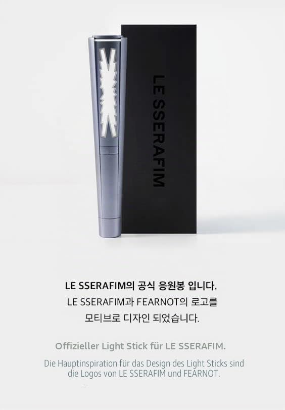 LE SSERAFIM Offizieller Leuchtstab - Glow Stick - Purple - Kunststoff - Für Tablet