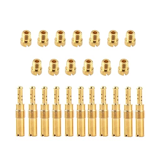 24 Pcs Carburetor Jet Kit Main jet and Pilot slow jet For PWK Nibbi Keihin FCR-MX PD PE PJ PZ PWK CVK GY6 99101-393 N424-21 Suzuki Honda