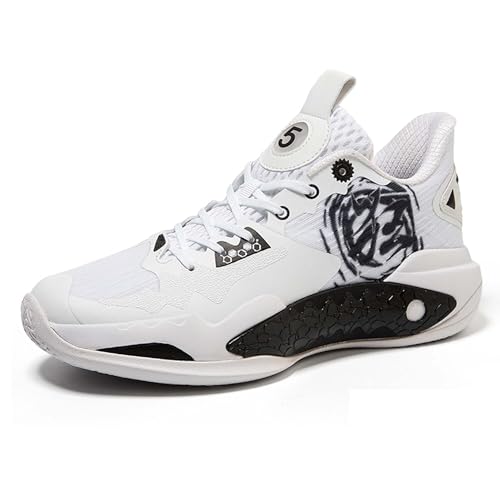 Zapatillas de baloncesto transpirables y resistentes al desgaste para el entrenamiento de hombre