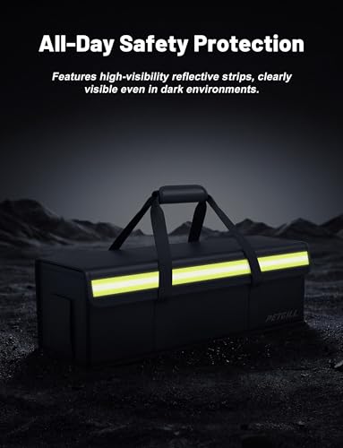 PETGILL E-Bike Battery Safe Bag Explosionproof - Large Capacity Fireproof Lipo Bag for Ebike Battery Charging and Storage (M 16.1x5.5x5.1Inches)