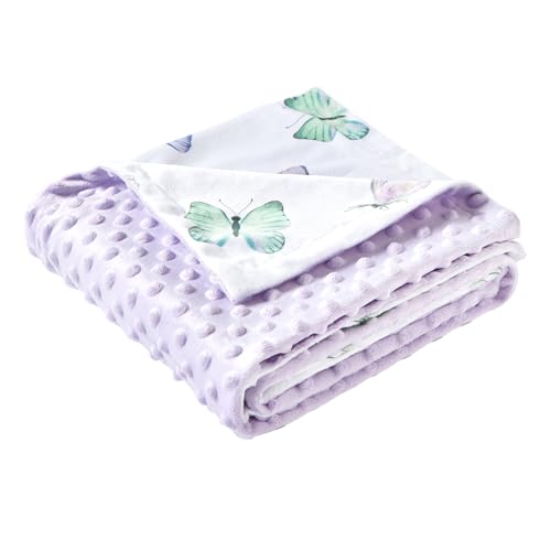 Image of Baby Nursery Bed Blankets Ultra Soft Double Layer Mini Blanket Minky Blanket Receiving Blankets Shower Gifts(30 inch*40 inch,Butterfly)