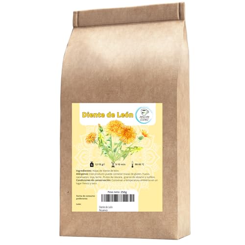 Diente de León Infusión I Hojas a Granel de Diente de León I Té Diente de León I Infusión Drenante y Diurética (250 g)