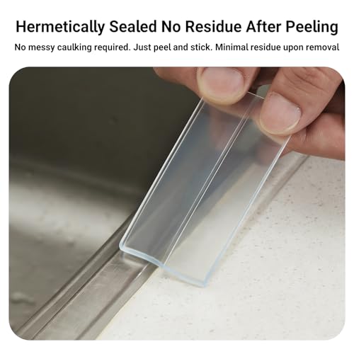 Image of Caulk Tape Waterproof Self Adhesive, Caulking Tape, LAVILI Toilet Sealer | Waterproof Self Adhesive Sealant Strip for Kitchen Countertop, Bathroom, Toilet (2.2cm x 10.5Ft)