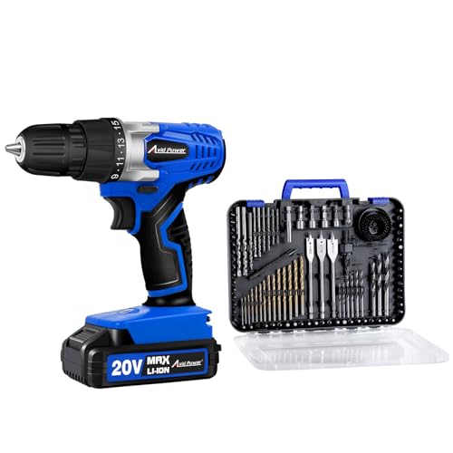 AVID POWER 20V MAX Lithium lon Cordless Drill Set, Power