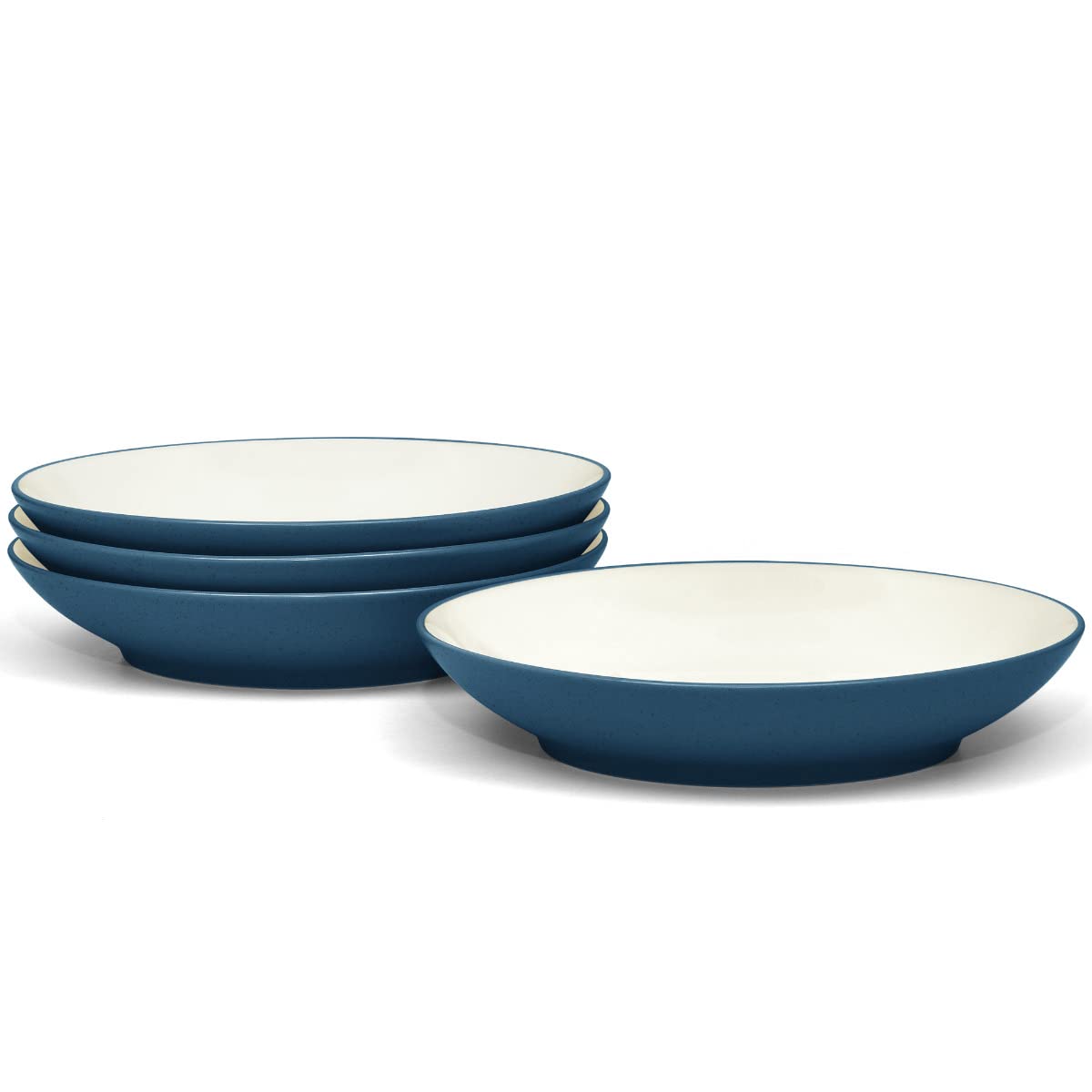 NoritakeColorwave Blue Set of 4 Coupe Pasta Bowls, 9-1/4", 35 oz.