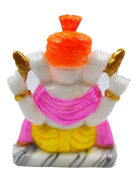 Image of Home Decor | Ganesha Idol | Ganpati for puja Room |Ganpati Idol Showpiece | Ganpati Idol for Gifting | Height 12.5 cm ; Length 9.5 cm ; Width 4.5 cm