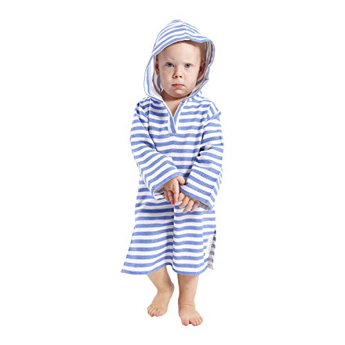 Image of SAMMIMIS Hooded Towels for Kids - Ultra-Soft Turkish Cotton Poncho, Lightweight Wearable Towel - Cozy Beach Poncho & Kids Swim Cover Up for Bath, Pool & Home - XS (6 Months - 2 Years)