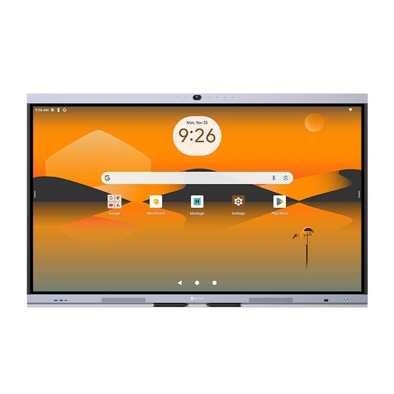 Image of AG Neovo 65 inch Smart Board with Camera and Microphone, Google EDLA Certified Interactive Whiteboard for Business, Android 13, 4K Resolution, Wireless Screen Sharing, Digital Whiteboard (IFP6504P-AO)