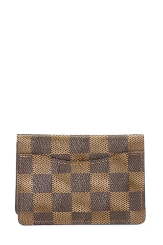 Pre-Loved Damier Ebene Organizer De Poche, Brown3