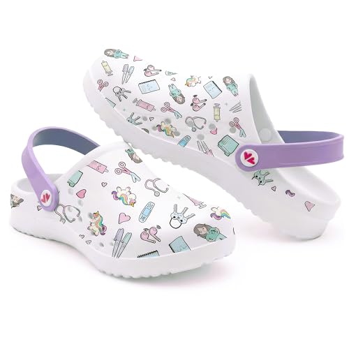Imagen de Nurse is Love Zuecos Sanitarios Calzado de Trabajo para Enfermería Regalos y Accesorios