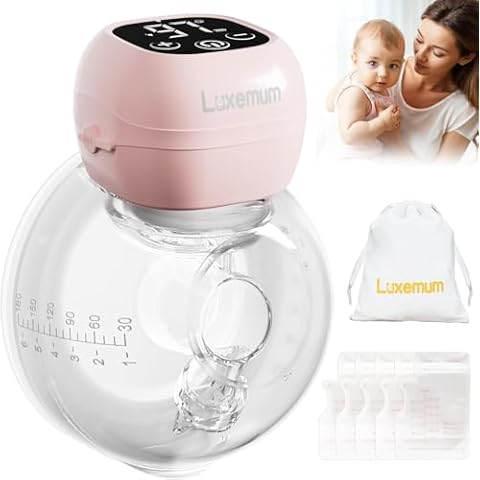 LUXEMUM Hands-Free Electric Breast Pump Cover