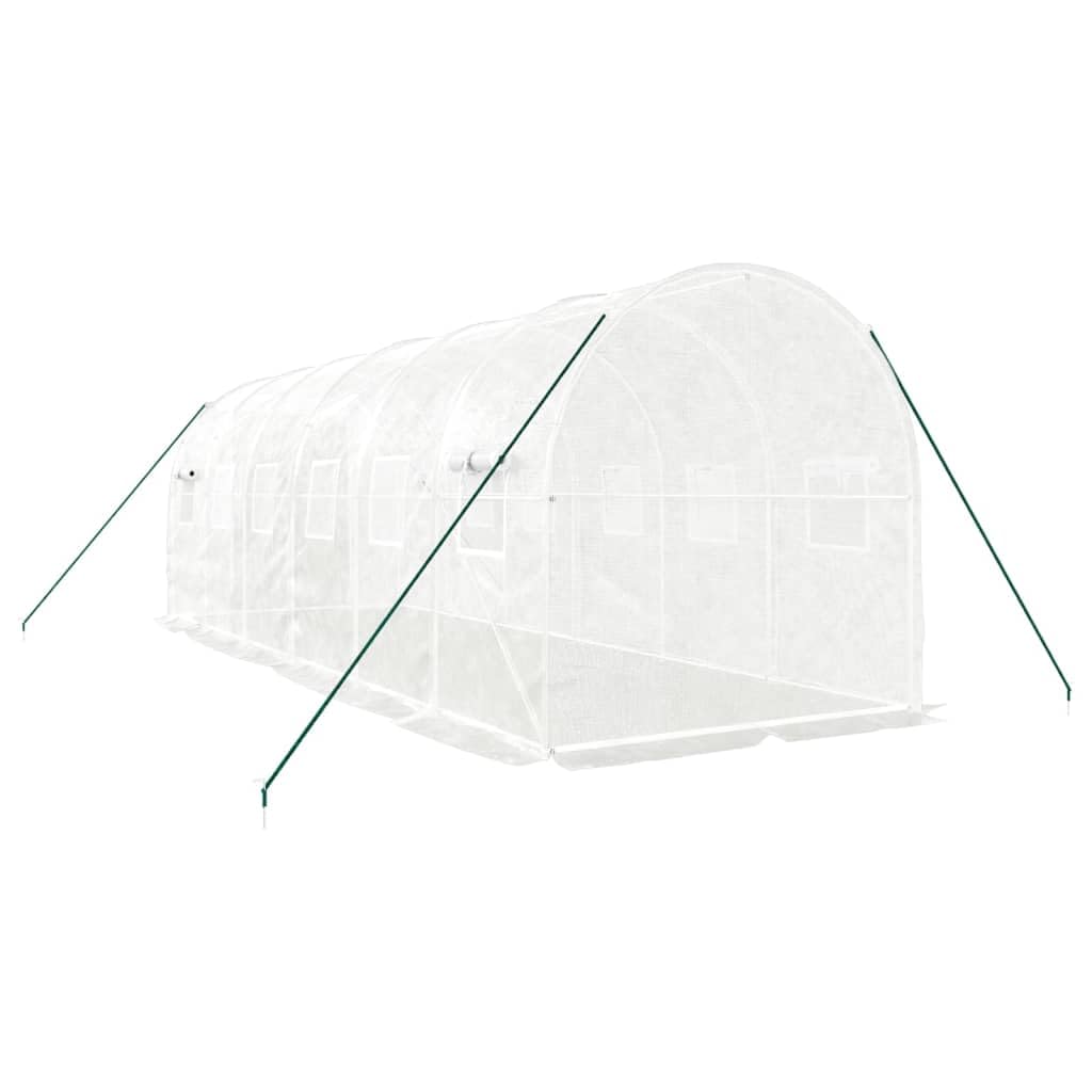 Serra Acciaio Bianco 12 m² 6x2x2 m Porta avvolgimento