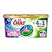 Le Chat Discs Fraîcheur – Lessive en Capsules – 25 Lavages (25 doses 4en1) – Parfum Rosée du Matin – Lessive 4en1