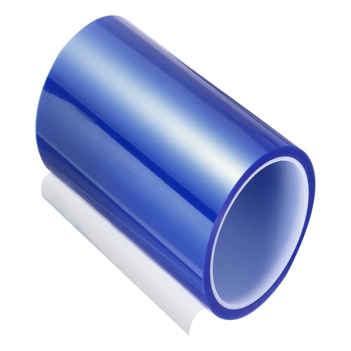 Image of uxcell Blue Heat Tape, 1 Roll 120mmx33m 108ft High Temperature Heat Resistant Tape for Sublimation,Heat Vinyl Press,Heat Transfer, Circuit Board, No Residue