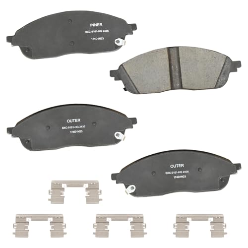 Image of Bendix Premium SBC2436 Ceramic Front Brake Pads for Jeep Grand Cherokee 2024-2023, Grand Cherokee L 2024-2021