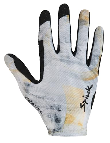 Guante largo gravel unisex gris L para cicloturismo y ciclismo de montaña