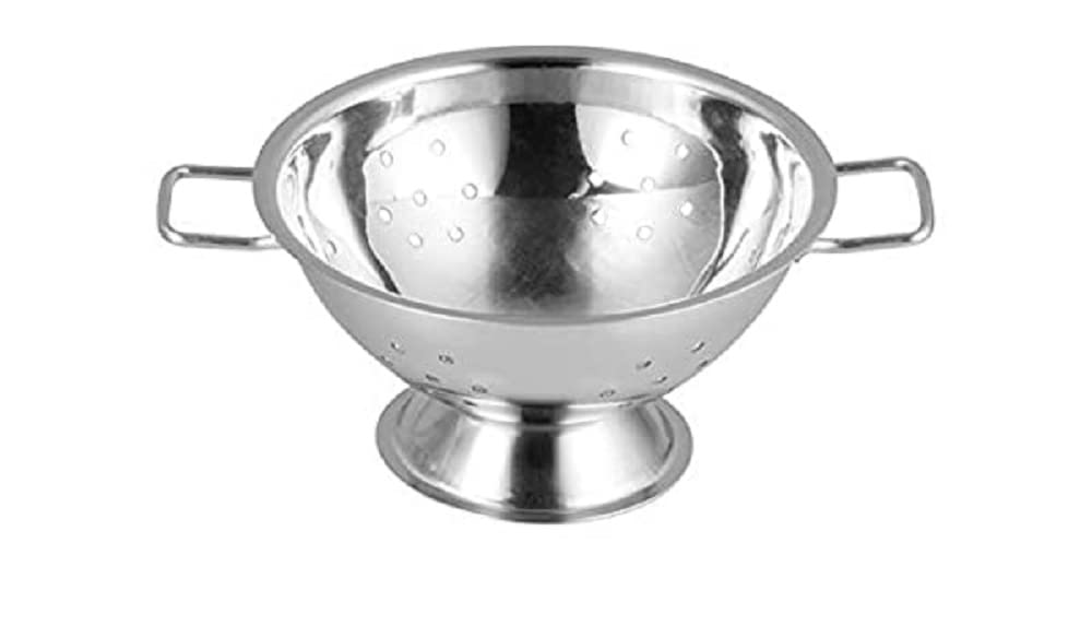 Winco DDSC-102S Mini Colander, Stainless Steel, Silver