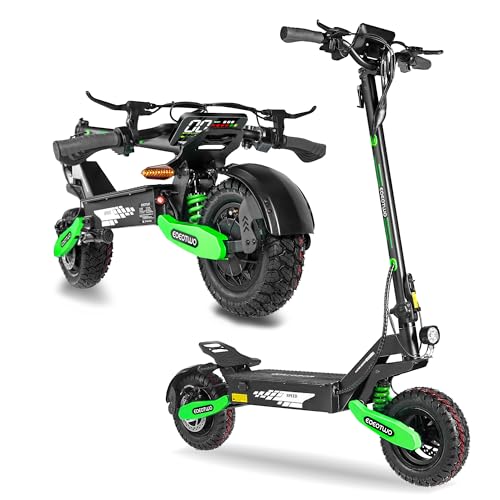 Image of Electric Scooter for Adults,31 /38 MPH 1200W /2400W Peak Motor | 11 inch Off-Road Tires Fast E Scooter, Up to 20 /45 Miles Range, Dual Suspension, 330 lbs Max Load, Foldable