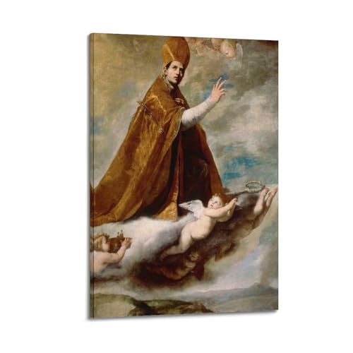 Poster Apotheosis de San Genaro Jusepe De Ribera décoration murale salon 40x60 cm