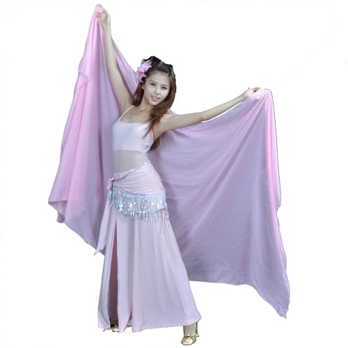 98in x 47in 100% Chiffon Hand Scarf for Belly Dance Costume Outfit - Throwing Scarf