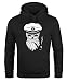 Produktbild Neverless Hoodie Herren Sweatshirt Totenkopf Kapitän Captain Skull Bard Hipster Original Spirit Seemann schwarz M