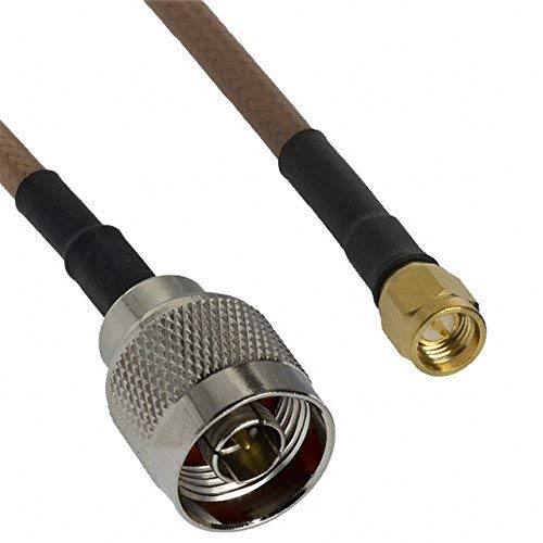 Custom Cables Group LLC 12.0 inch (304.8mm) RG-142 SMA Male Plug to N Male Plug Coaxial RF 50 Ohm Ships fast from United States!