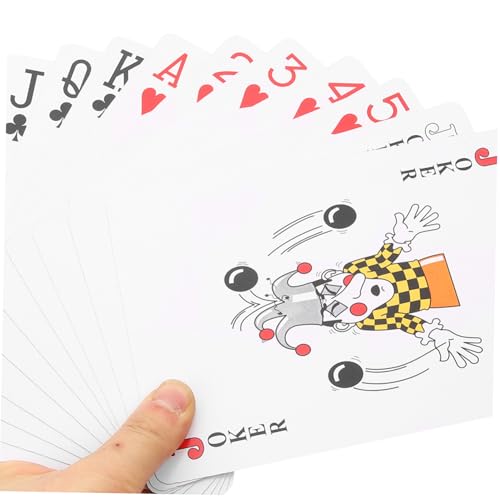 Jumbo Spielkarten Großes Kartenspiel Riesige Pokerkarten für Party Spaß Erwachsene und Leicht Tragbar Glatte Oberfläche Sicher für Zuhause Outdoor Camping – Bild 8