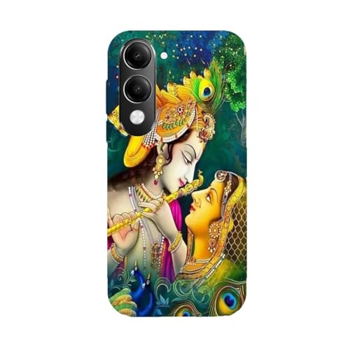 Image of Crepes Radha Krishna | God Designer Printed Hard Matt Finish Mobile Case Back Cover for Vivo T4 Lite 5G /iQOO Z10 Lite 5G /Vivo Y19 5G /Vivo Y19E