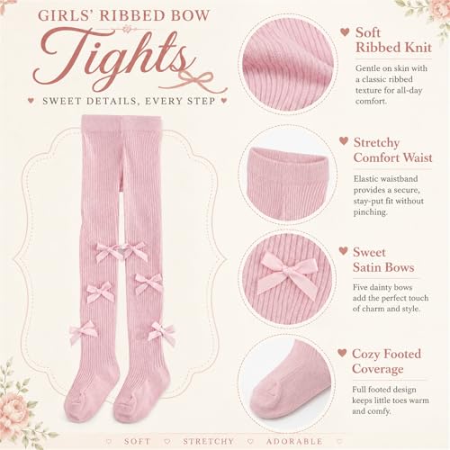Image of VIKITA Girls tights Cotton Leggings in Spring fall winter stripe socks for girls 3-8 years