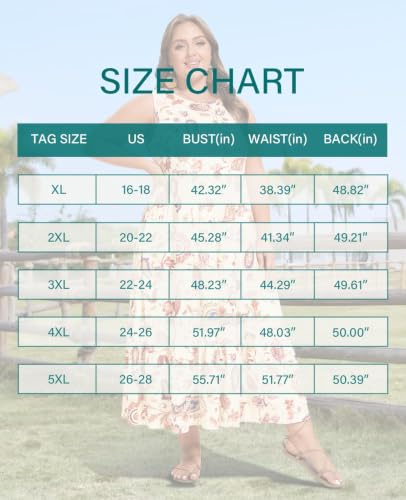 Image of Moon Wood Women's Plus Size Sleeveless Summer Dress Crewneck Tank Casual Flowy Maxi Dress with Pockets Vacation Outfits