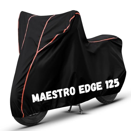 Image of Bike Cover for Maestro Edge 125 100% Waterproof, Dustproof & Scratch Resistant| Fully Bottom Elastic UV Resistant Heavy Duty Body Cover | All Weather Outdoor Use