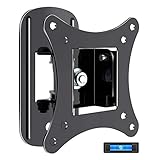 KDG Small TV Monitor Wall Mount Bracket with Adjustable Tilt Swivel for 13-27 Inch LED LCD Flat...
