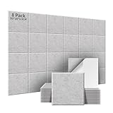 AsmeSonic 8 Pièces Panneaux Acoustiques Autocollants, Panneaux Acoustiques Absorbants Haut...