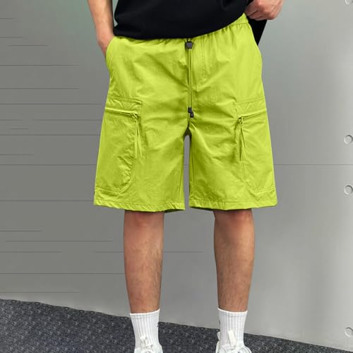 Image of Men's Hiking Cargo Shorts Quick Dry Casual Stretch Golf Work Shorts Outdoor Summer Summer Knee Length Pants